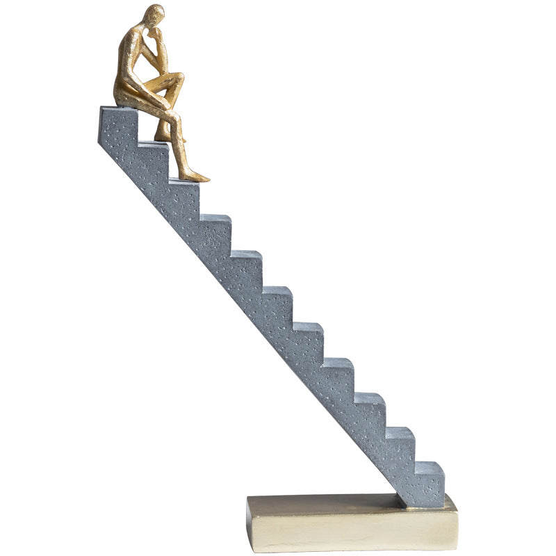 Nordic Luxury Style Abstract Stair Person Decorative Piece