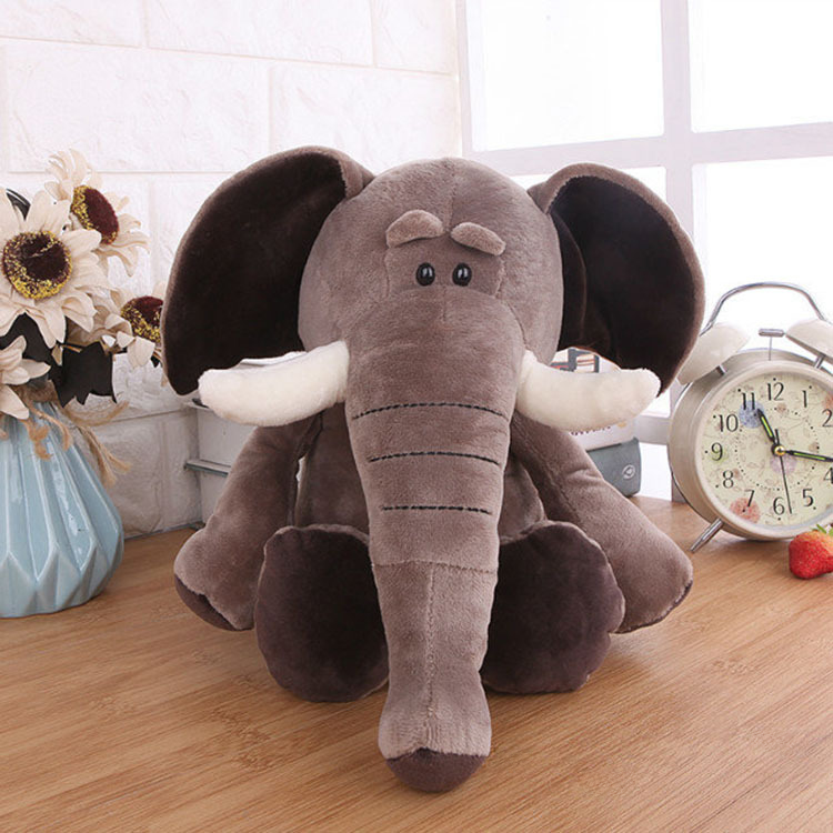 Forest Animal Plush Toys: Lion, Elephant, Tiger, Monkey, Deer