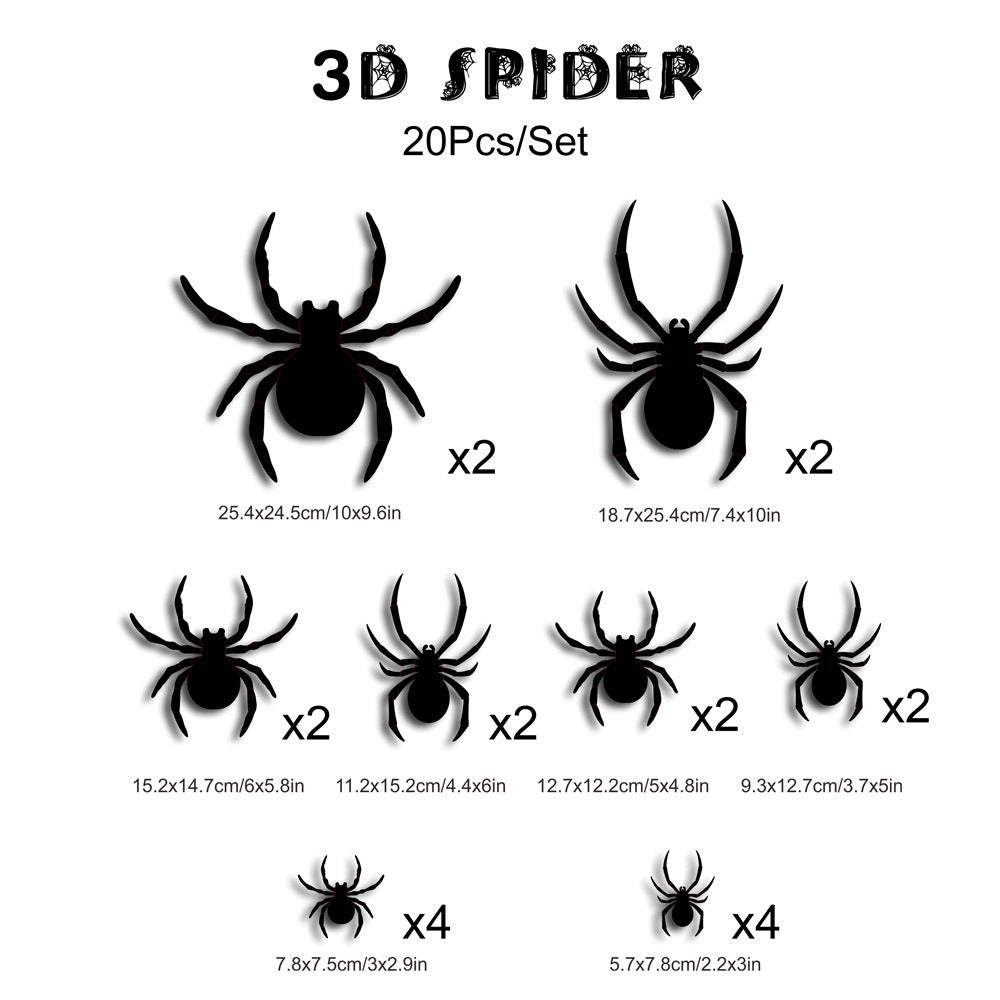 Halloween LED Bat & Spider Night Light Set