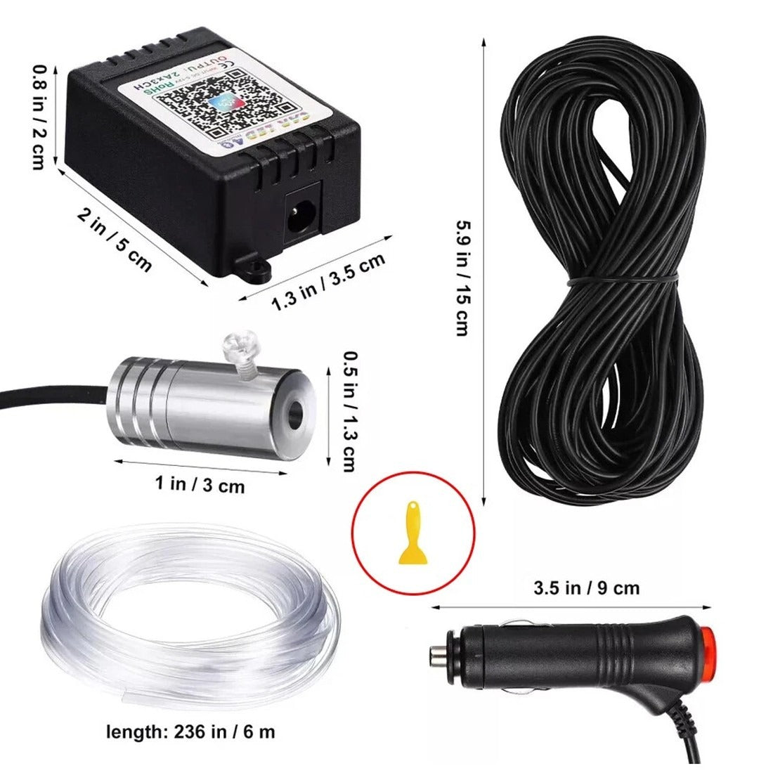 APP Control 5-in-1 RGB LED Car Strip Light