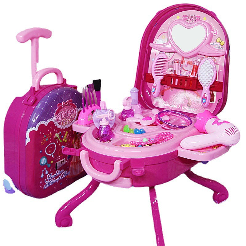 Cross-Border Dollhouse Set with Toy Vanity for Kids