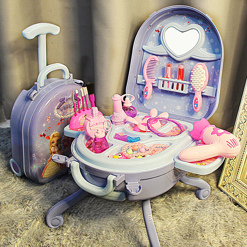 Cross-Border Dollhouse Set with Toy Vanity for Kids