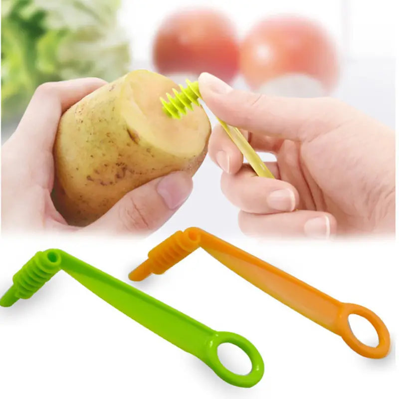 Spiral Screw Hand Slicer for Vegetables and Fruits
