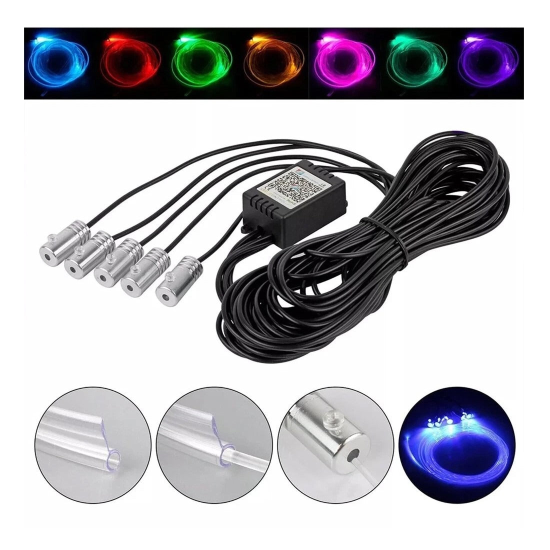 APP Control 5-in-1 RGB LED Car Strip Light