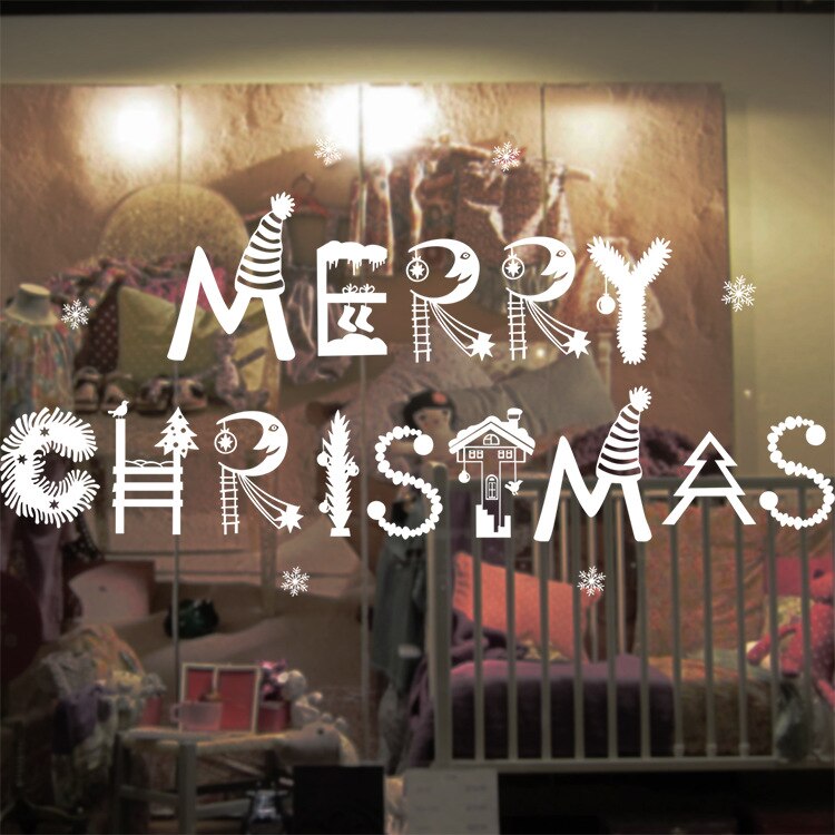 Christmas and New Year Static Cling Window Decorations