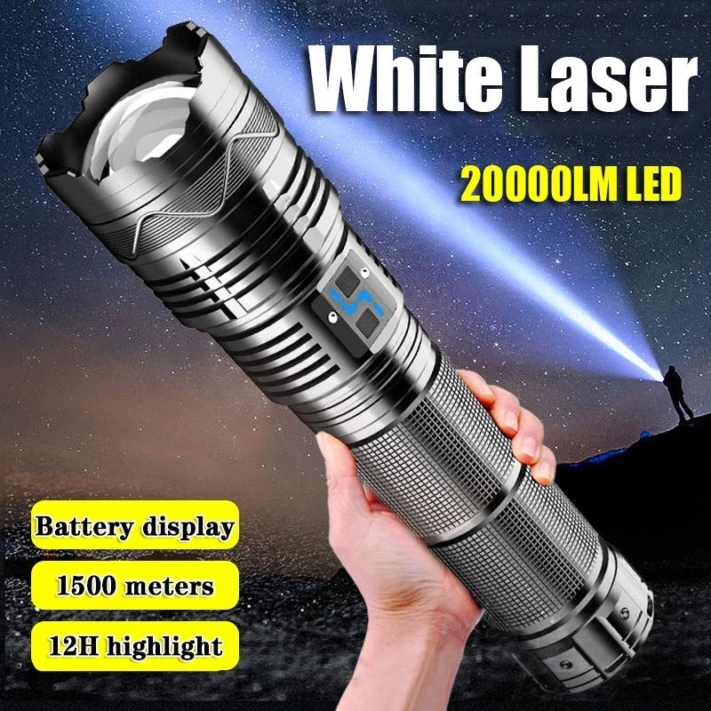 White Laser High-power Outdoor Flashlight