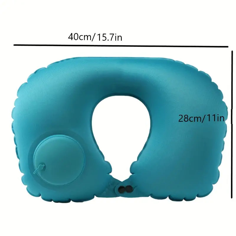 U-Shaped Portable Inflatable Travel Neck Pillow