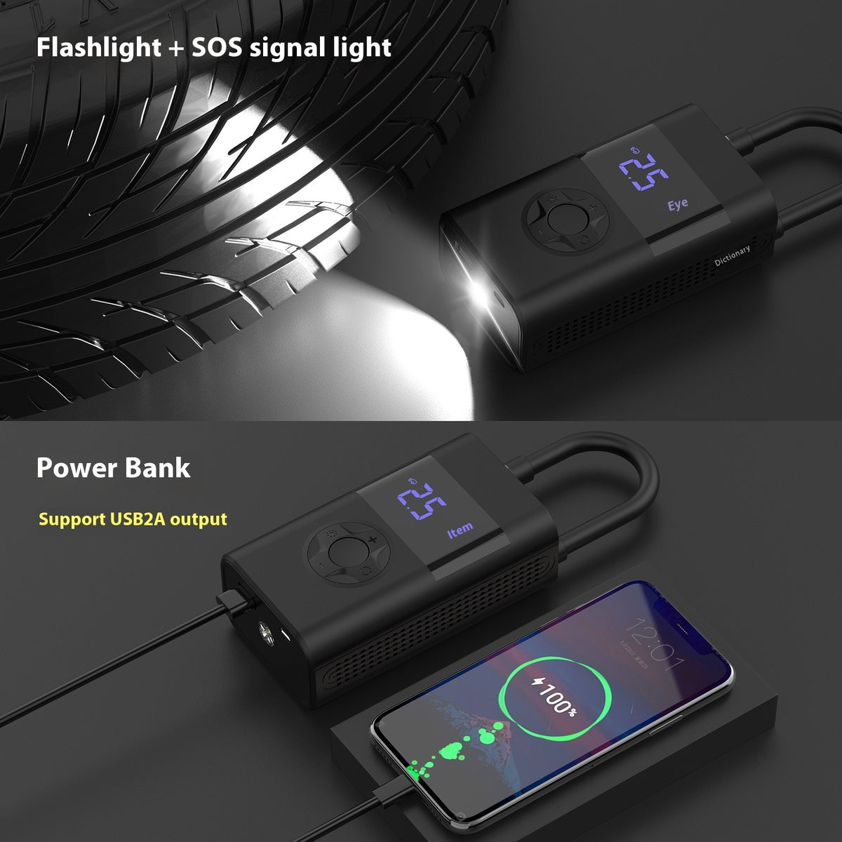 Car Inflatable Fast Intelligent Air Pump