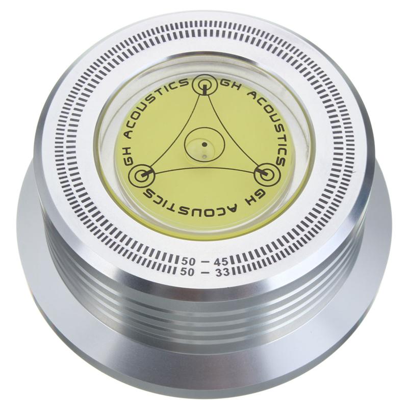 Vinyl Record Player with Level and Speed Meter