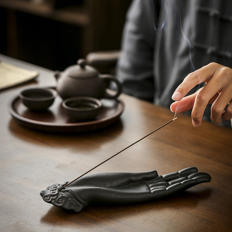 Creative Ceramic Incense Burner with Holder