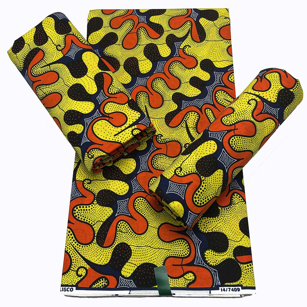High-Quality African Wax Cotton Fabric for Dresses