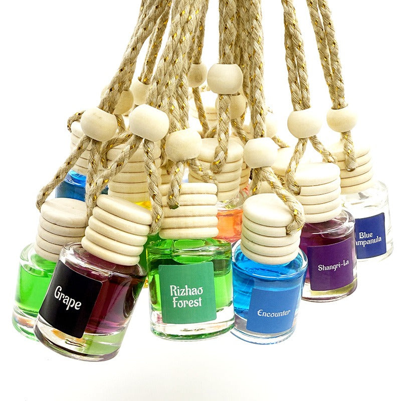 Car Scented Glass Bottle Pendant
