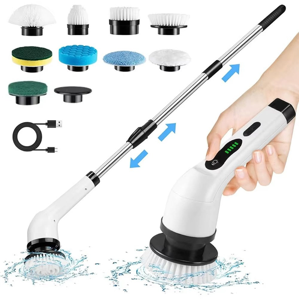 Rechargeable Cordless Spin Scrubber 9-IN-1