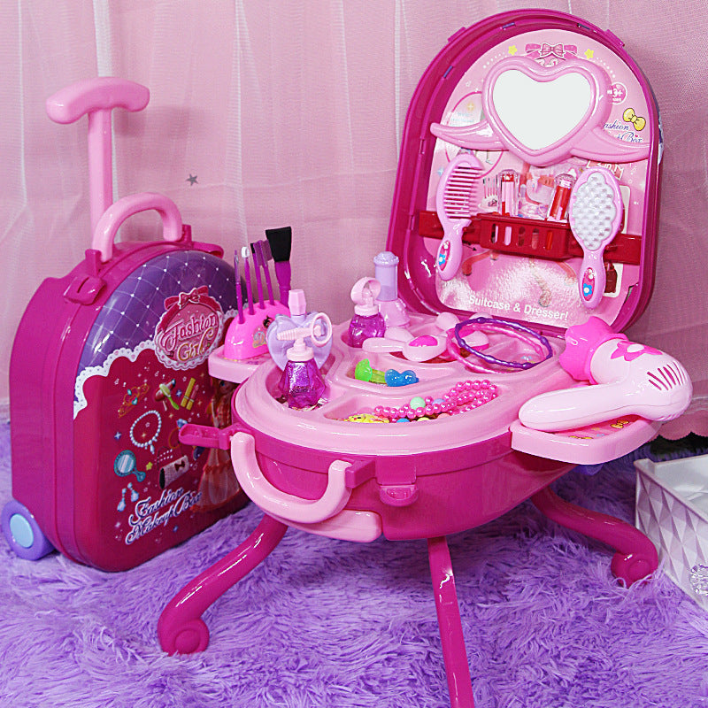 Cross-Border Dollhouse Set with Toy Vanity for Kids