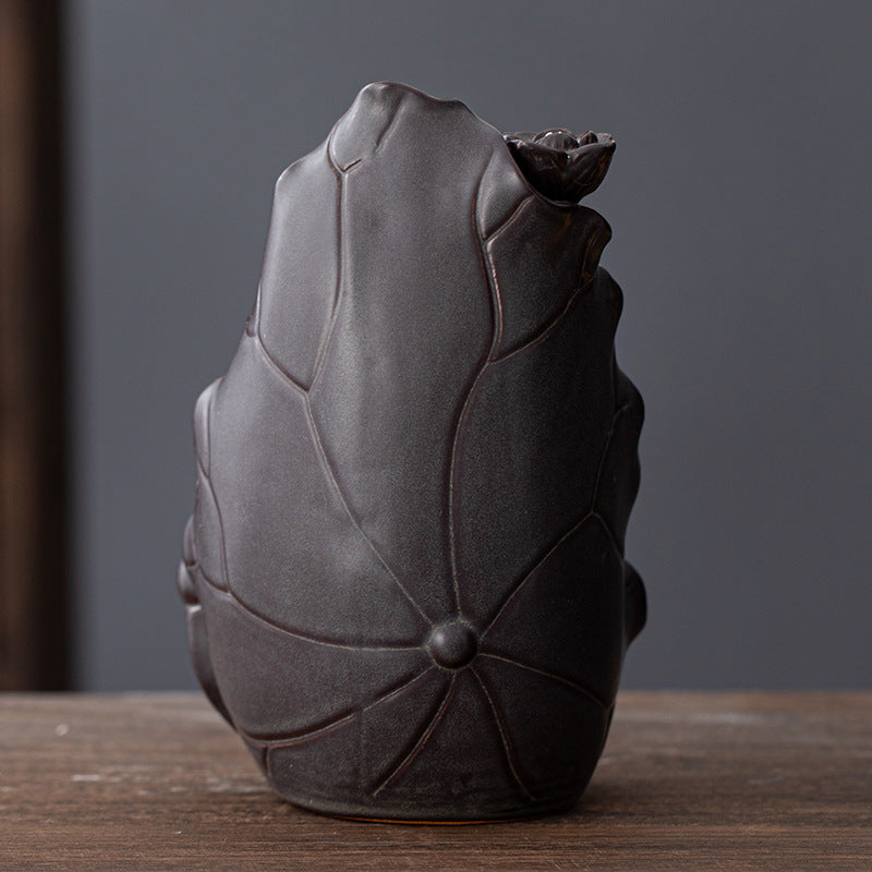Lotus Leaf Incense Burner Home Decor for Living Room