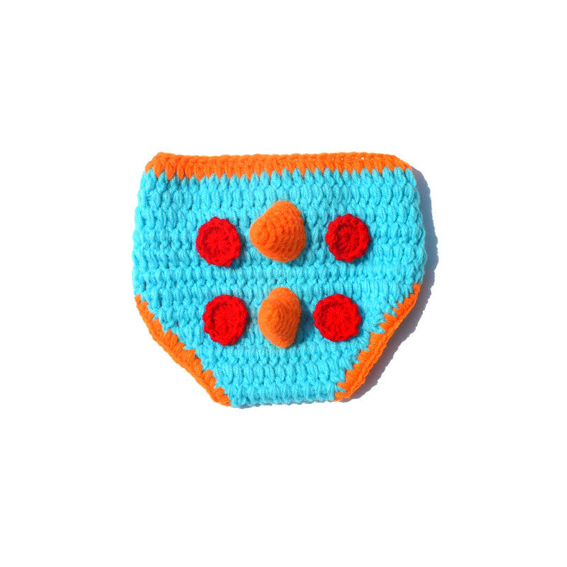 Dinosaur Photography Hat Set for Babies (Knitted)