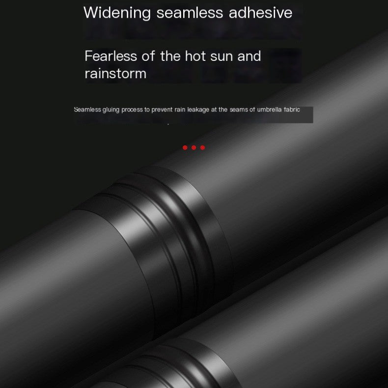 Reinforced Metal Fishing Umbrella with Black Coating