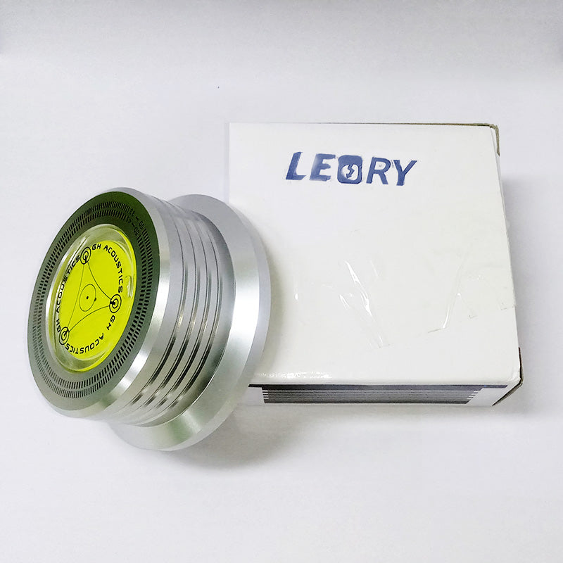 Vinyl Record Player with Level and Speed Meter
