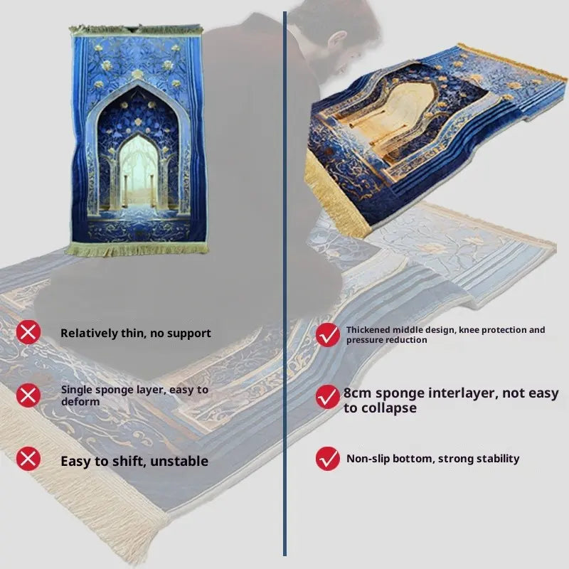 Velvet Printed Living Room Prayer Mat