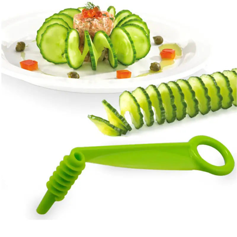 Spiral Screw Hand Slicer for Vegetables and Fruits