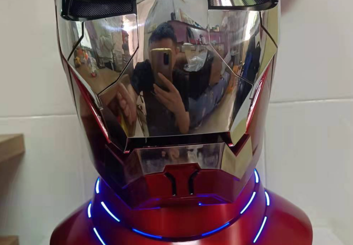 Iron Man MK5 Helmet 1:1 Wearable Voice-Controlled