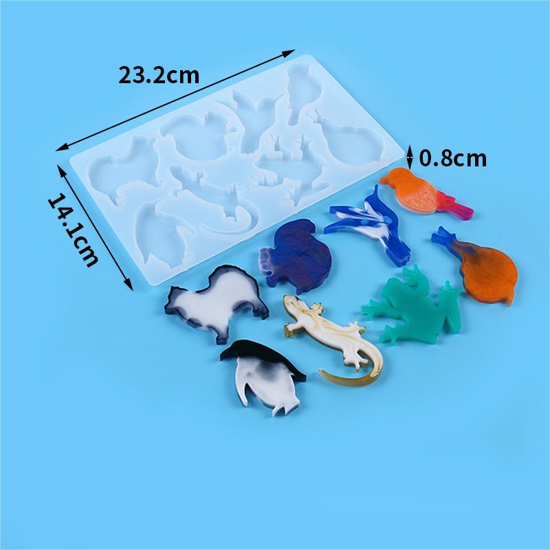 DIY Crystal Drip Silicone Mold for Keychains (1pc)