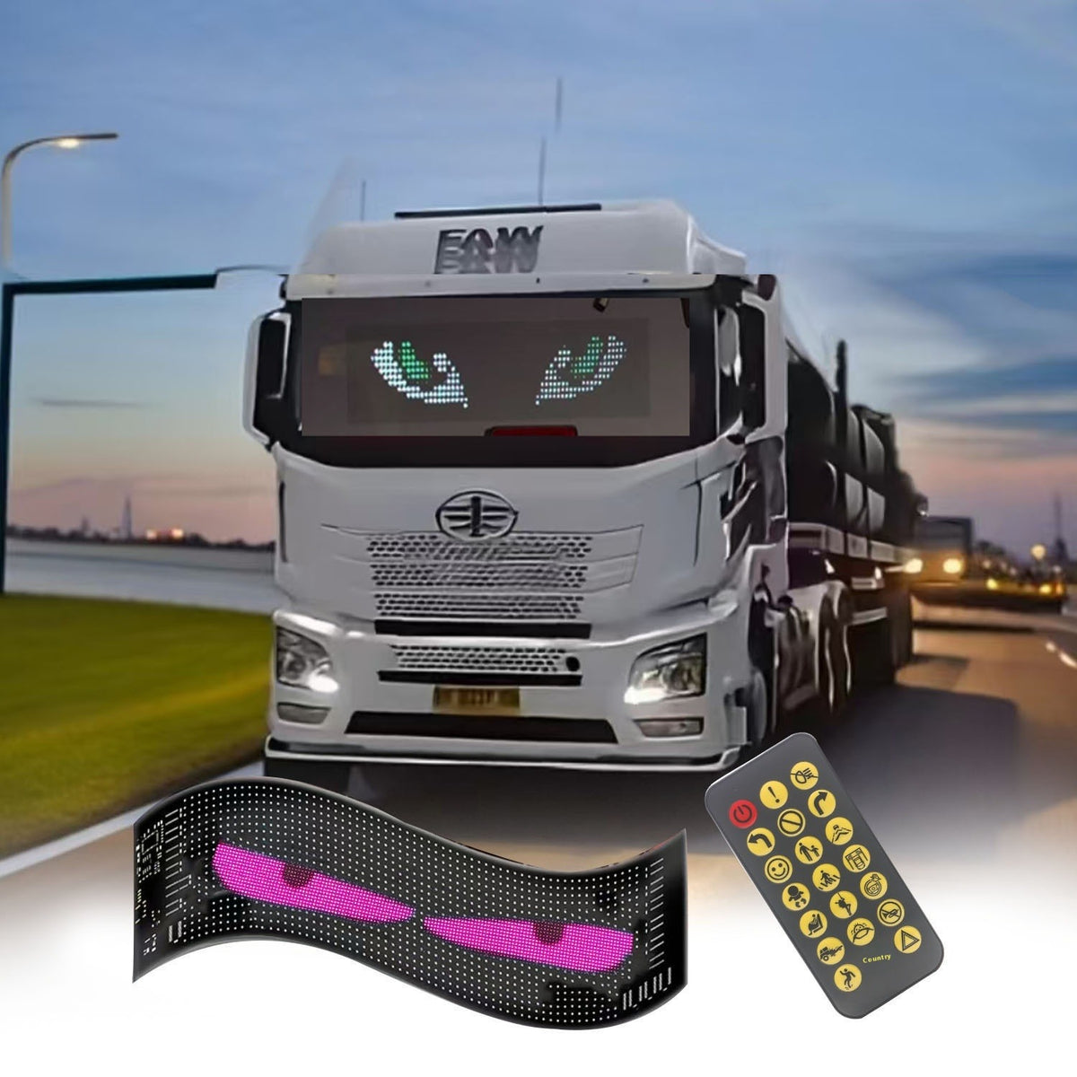 Car Flexible Bluetooth Advertising Smart Screen