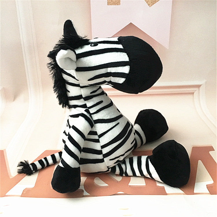 Forest Animal Plush Toys: Lion, Elephant, Tiger, Monkey, Deer