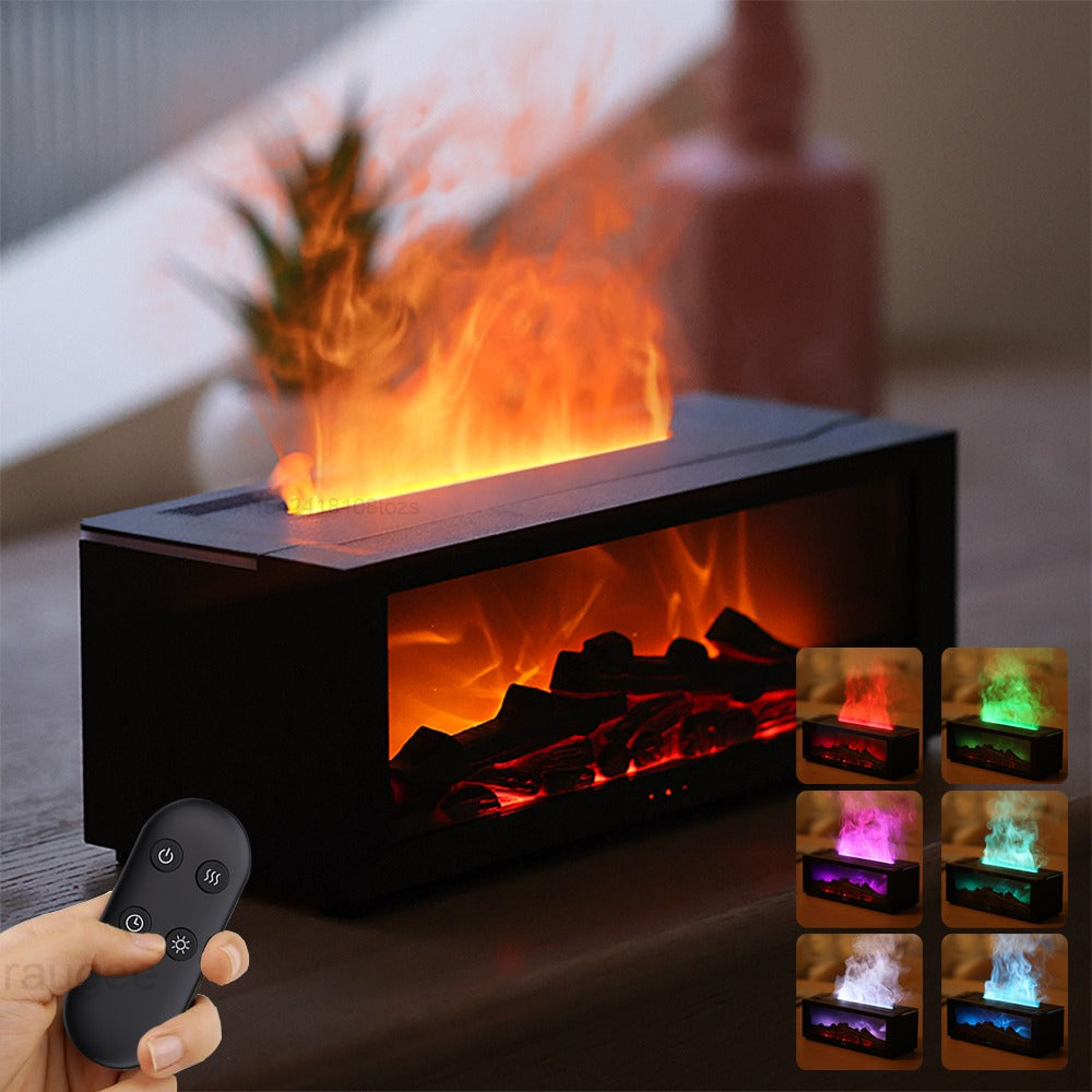 Flame Aromatherapy Essential Oil Diffuser Humidifier