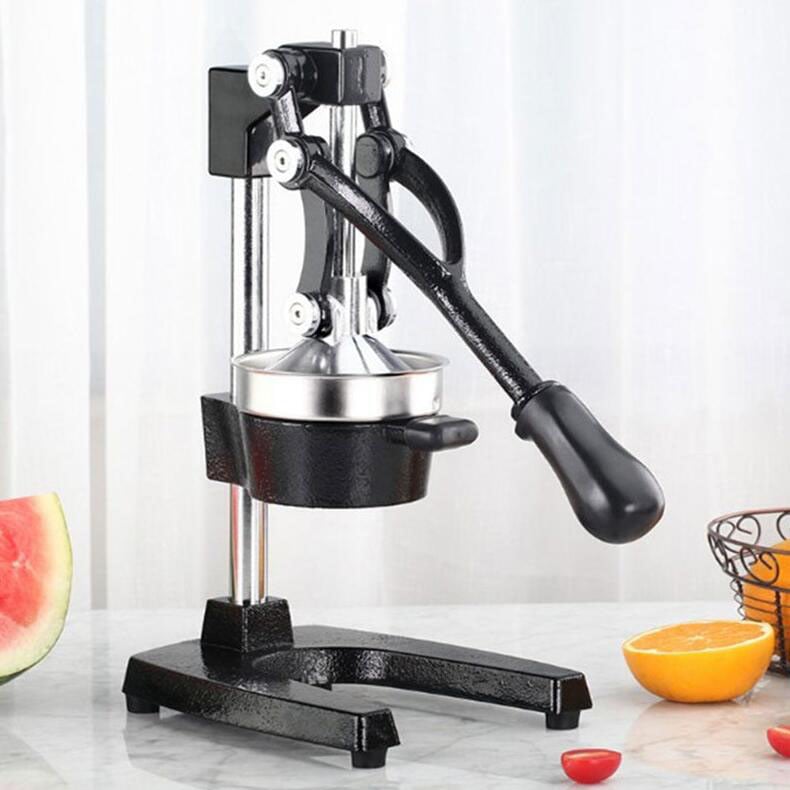 Simple Hand Cast Iron and Stainless Steel Juicer