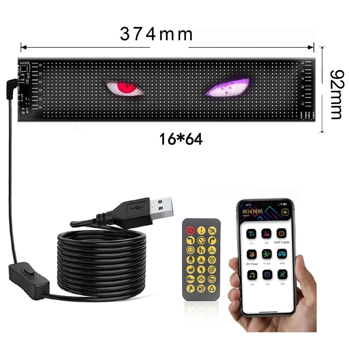 Car Flexible Bluetooth Advertising Smart Screen