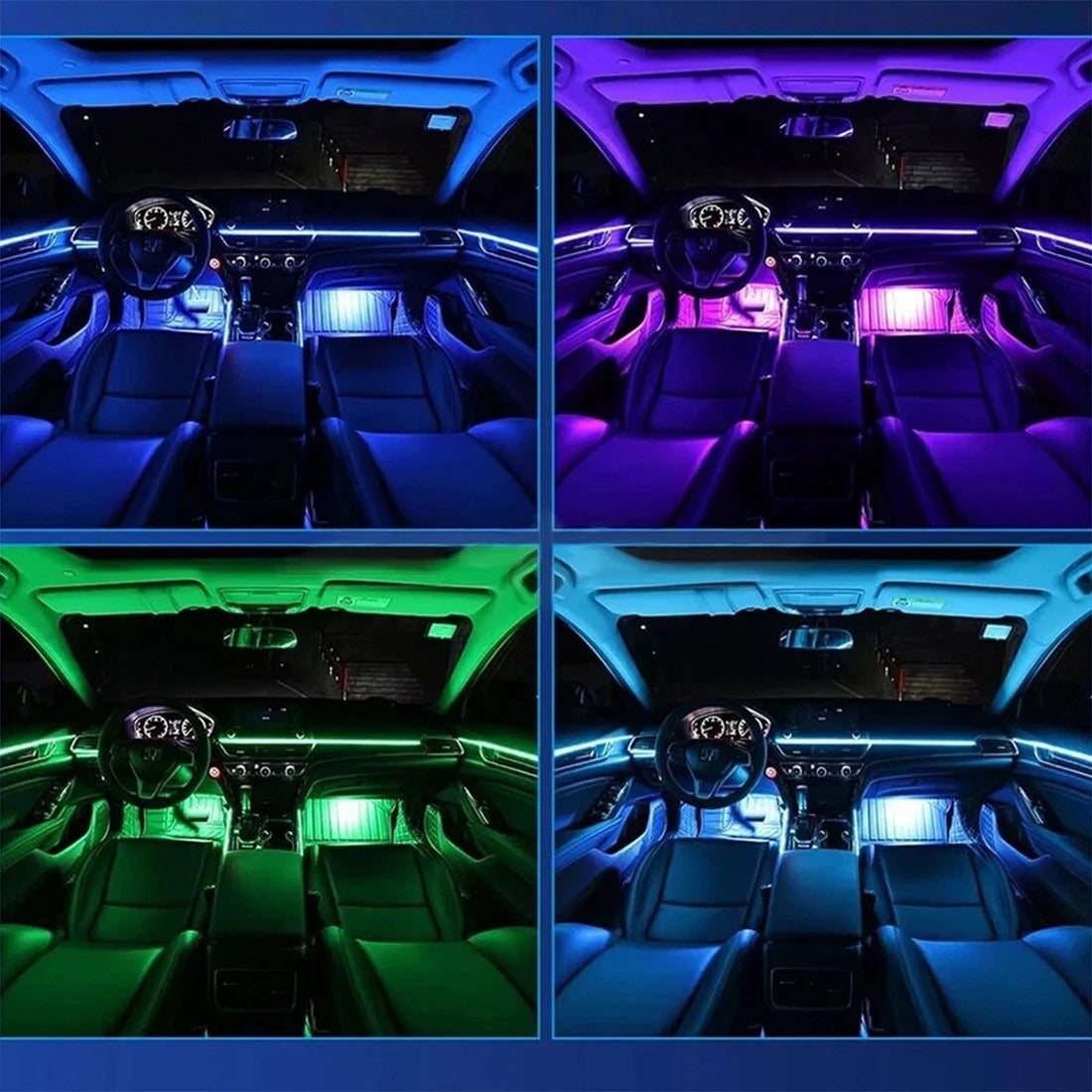 APP Control 5-in-1 RGB LED Car Strip Light