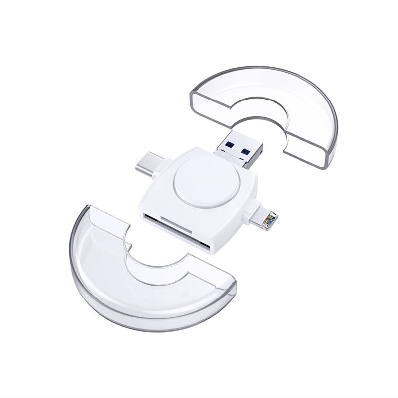 4-in-1 SD/Micro SD Card Reader for iPhone/iPad/Android