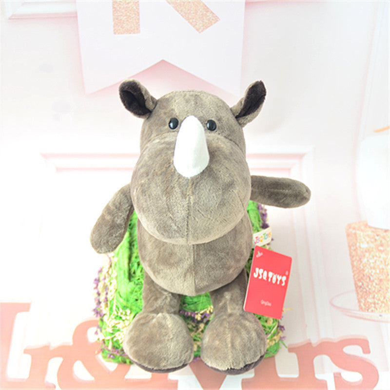 Forest Animal Plush Toys: Lion, Elephant, Tiger, Monkey, Deer