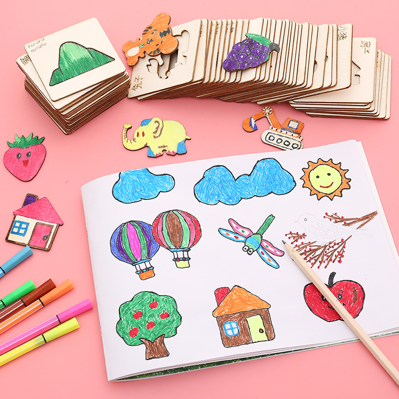 Hollow Painting Template Tool Set for Kids' Learning