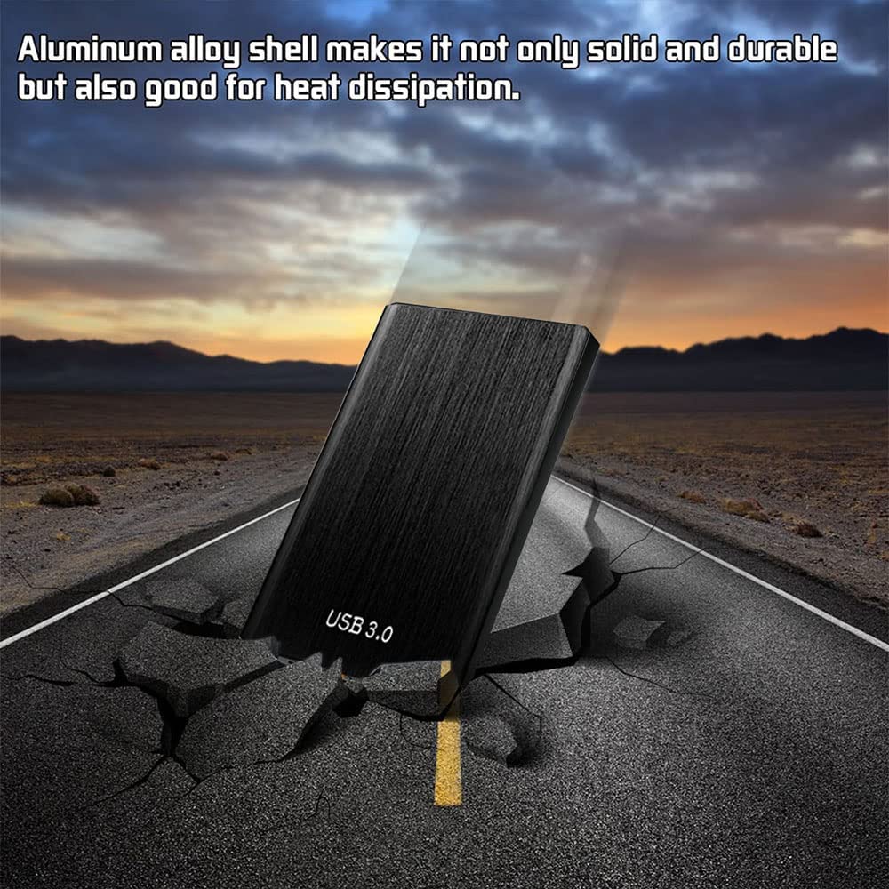 Brushed Metal Portable SSD with USB 3.0 Connection
