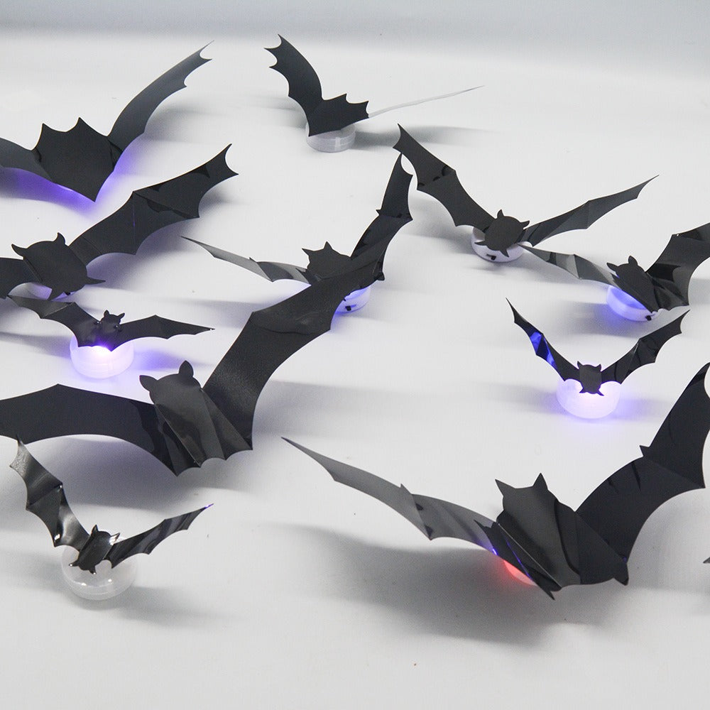 Halloween LED Bat & Spider Night Light Set