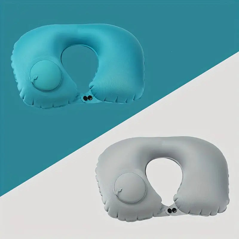 U-Shaped Portable Inflatable Travel Neck Pillow