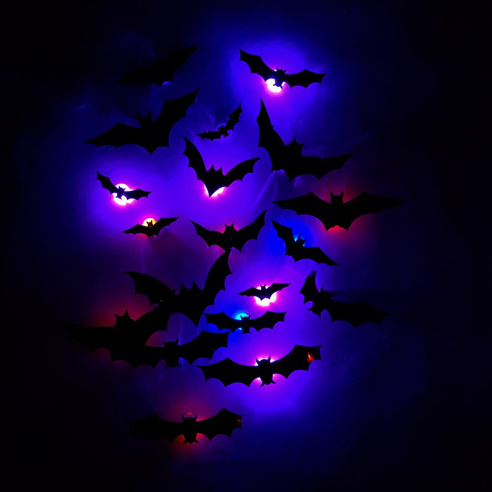 Halloween LED Bat & Spider Night Light Set
