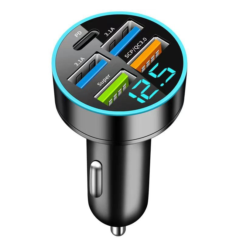 66W QC30 Digital Car Charger