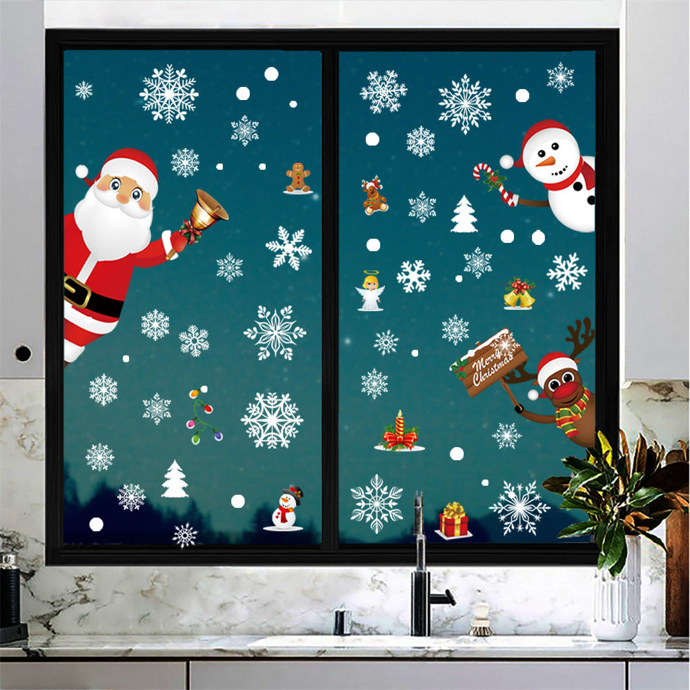Christmas Window Stickers - Santa, Snowman, Reindeer