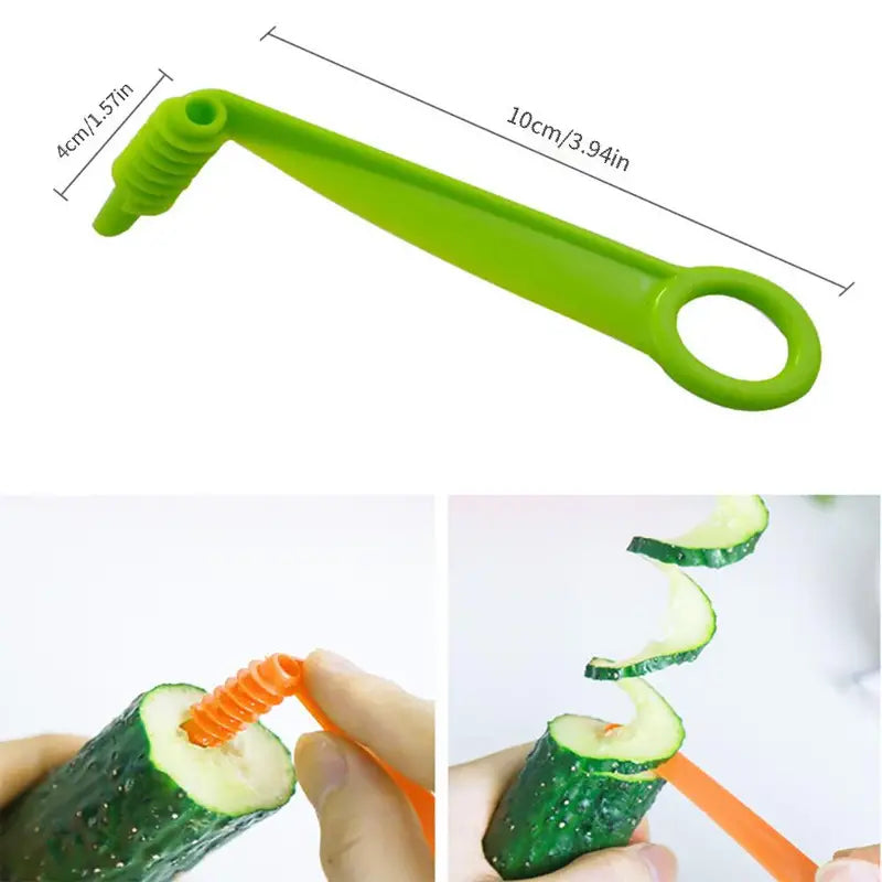 Spiral Screw Hand Slicer for Vegetables and Fruits