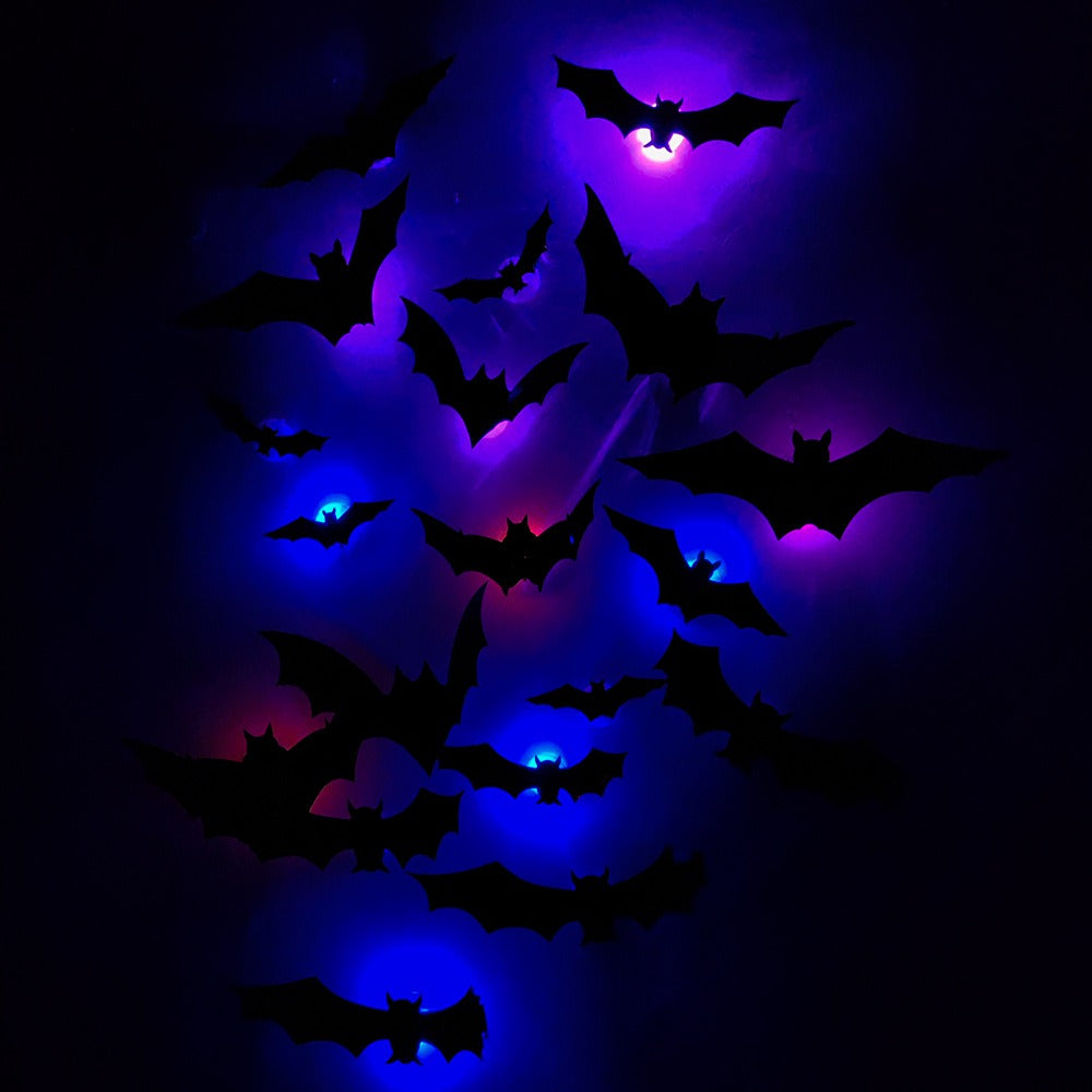 Halloween LED Bat & Spider Night Light Set