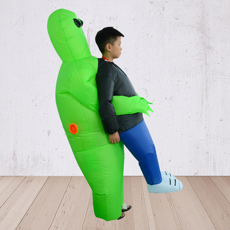 Halloween Costume Props: Inflatable Alien & Green Ghost