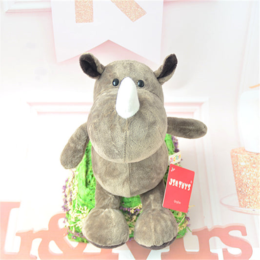 Forest Animal Plush Toys: Lion, Elephant, Tiger, Monkey, Deer