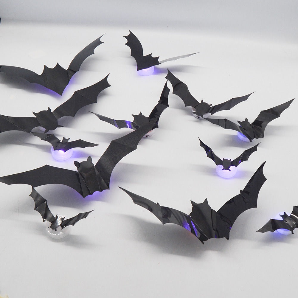 Halloween LED Bat & Spider Night Light Set