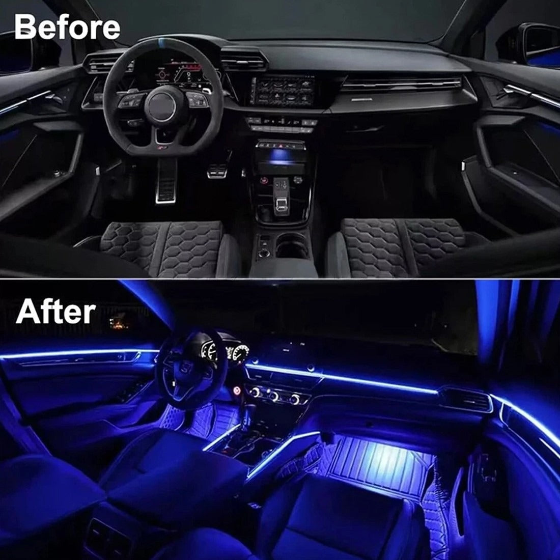 APP Control 5-in-1 RGB LED Car Strip Light