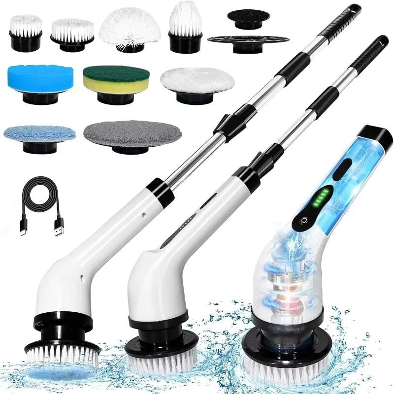 Rechargeable Cordless Spin Scrubber 9-IN-1